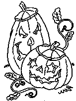 coloriage halloween citrouilles